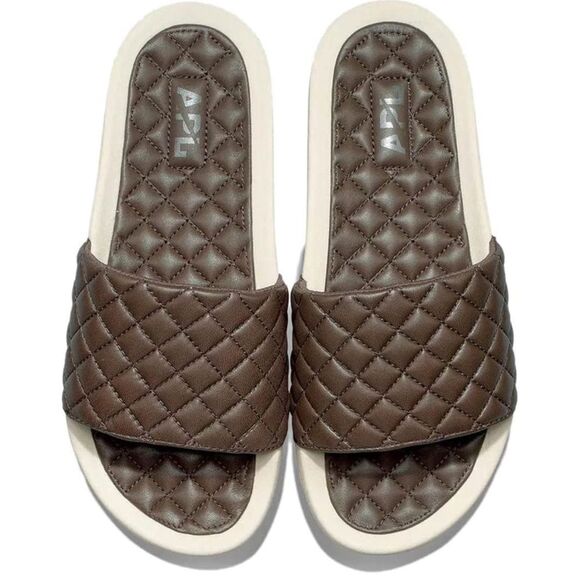 APL Women’s Lusso Slide, Size 7 in Chocolate/Pristine. New in Box! - Picture 1 of 16